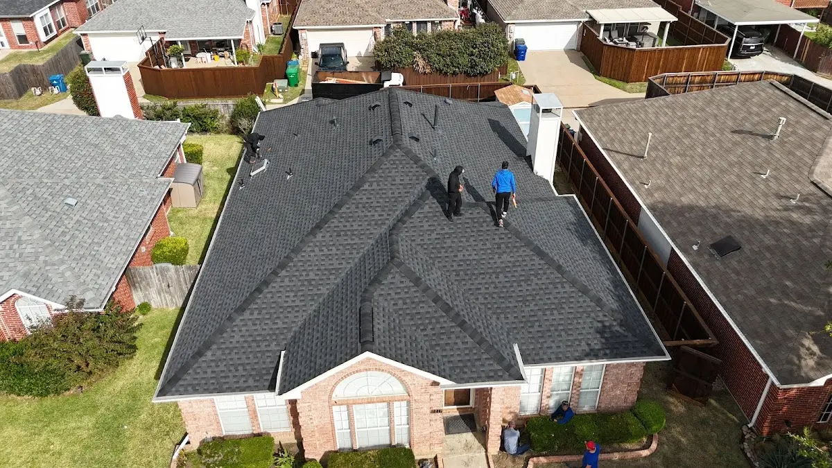 Slate & Tile Roof Repair work in progress on a Grovetown property