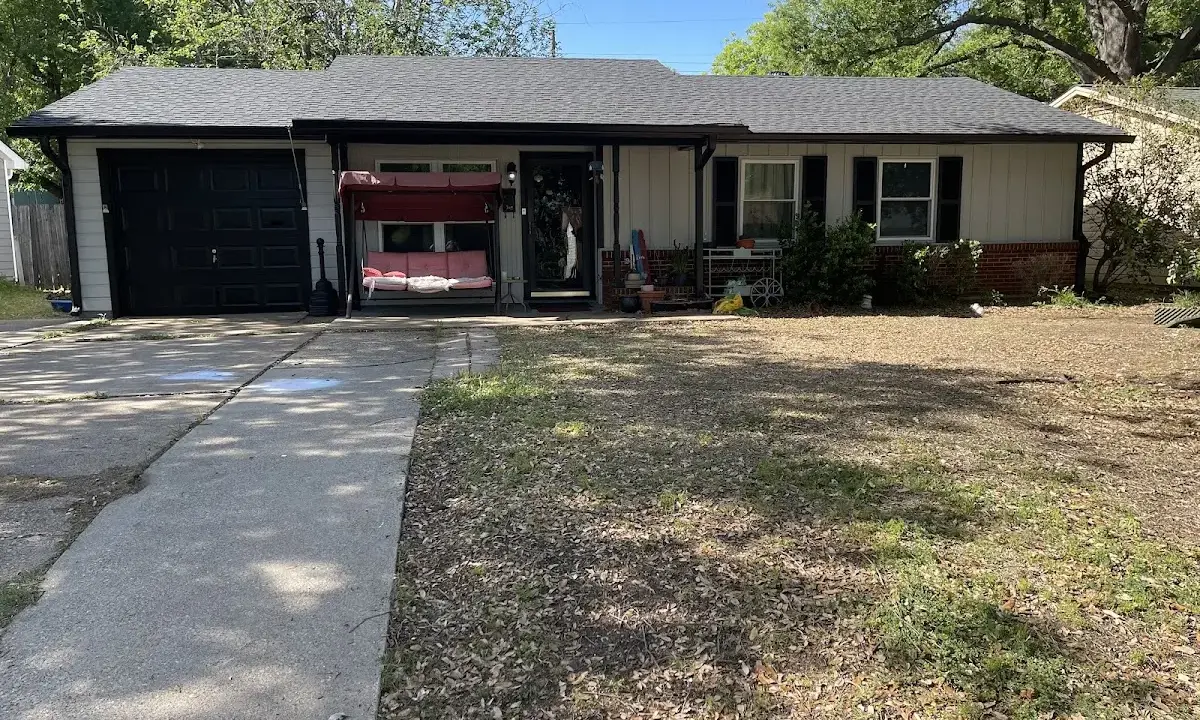 Asphalt Shingle Roof Repair crew at work on a residential roof in Grovetown